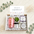 Bridesmaid Proposal - Bridesmaid Proposal Gift - Succulent Gift Box - Will you be my maid of honor - Bridesmaid Gift Self Care Spa Basket
