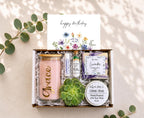 Wild Flowers Birthday Succulent Gift Box | Personalized Premium Self-Care Box