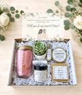 Bridesmaid Proposal Gift Box – Succulent, Candle, Tumbler, Spa Items