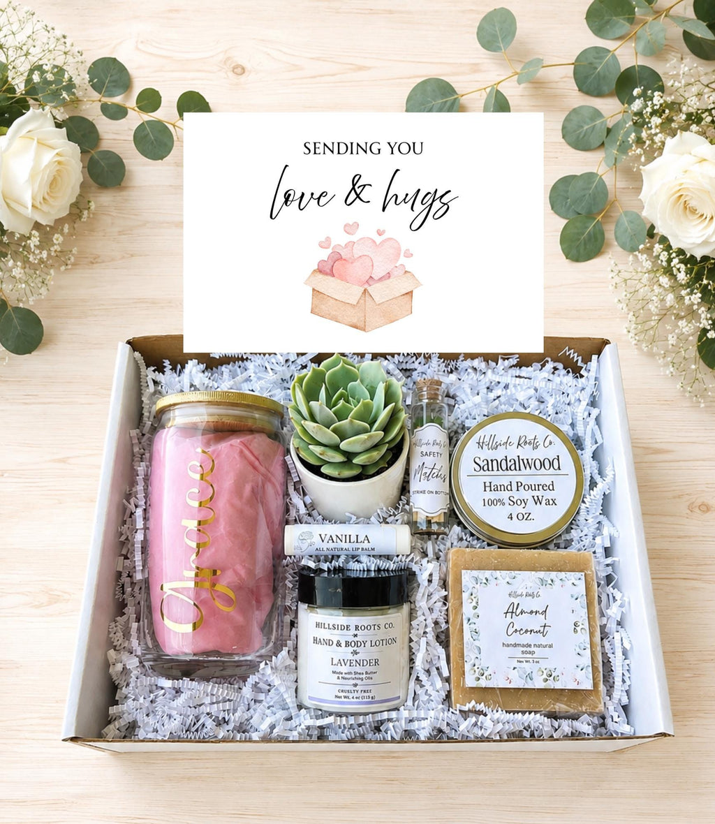 Thinking of You Gift Box | Care Package for Friend | Self Care Gift | Sending Love & Hugs