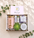 Thank You Succulent Gift Box: Live Succulent, Tumbler, Soy Candle, Natural Soap, Lip Balm